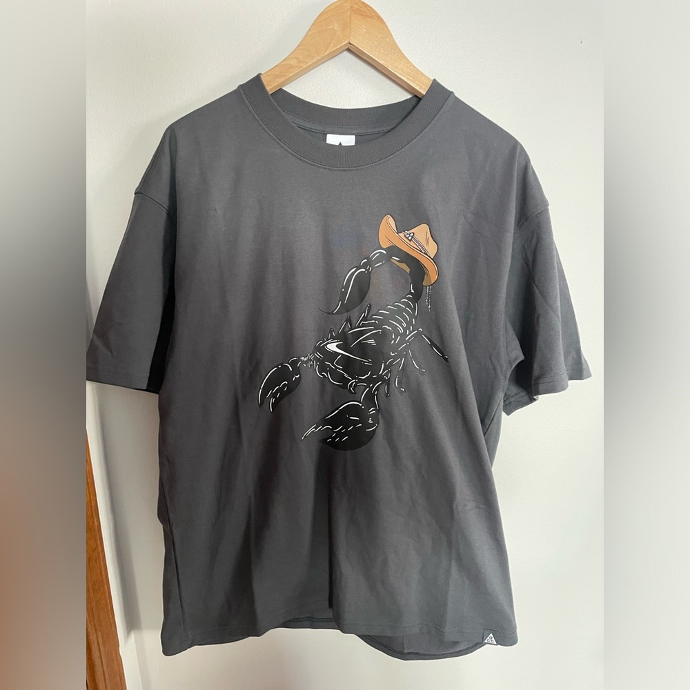 Nike ACG OC Scorpion Shirt Grey Men’s Size Medium HV1290-060 New Loose Fit